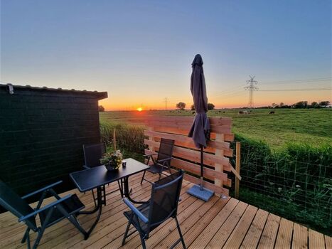 ...kann man den Sonnenuntergang genießen.