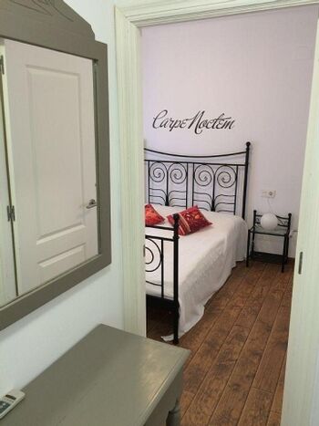 Blick ins Schlafzimmer Gästehaus 