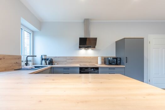 Biikehuus West - Moderne Küche mit hochwertiger Ausstattung