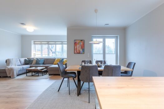 Biikehuus West - Offenes Wohn und Essbereich 