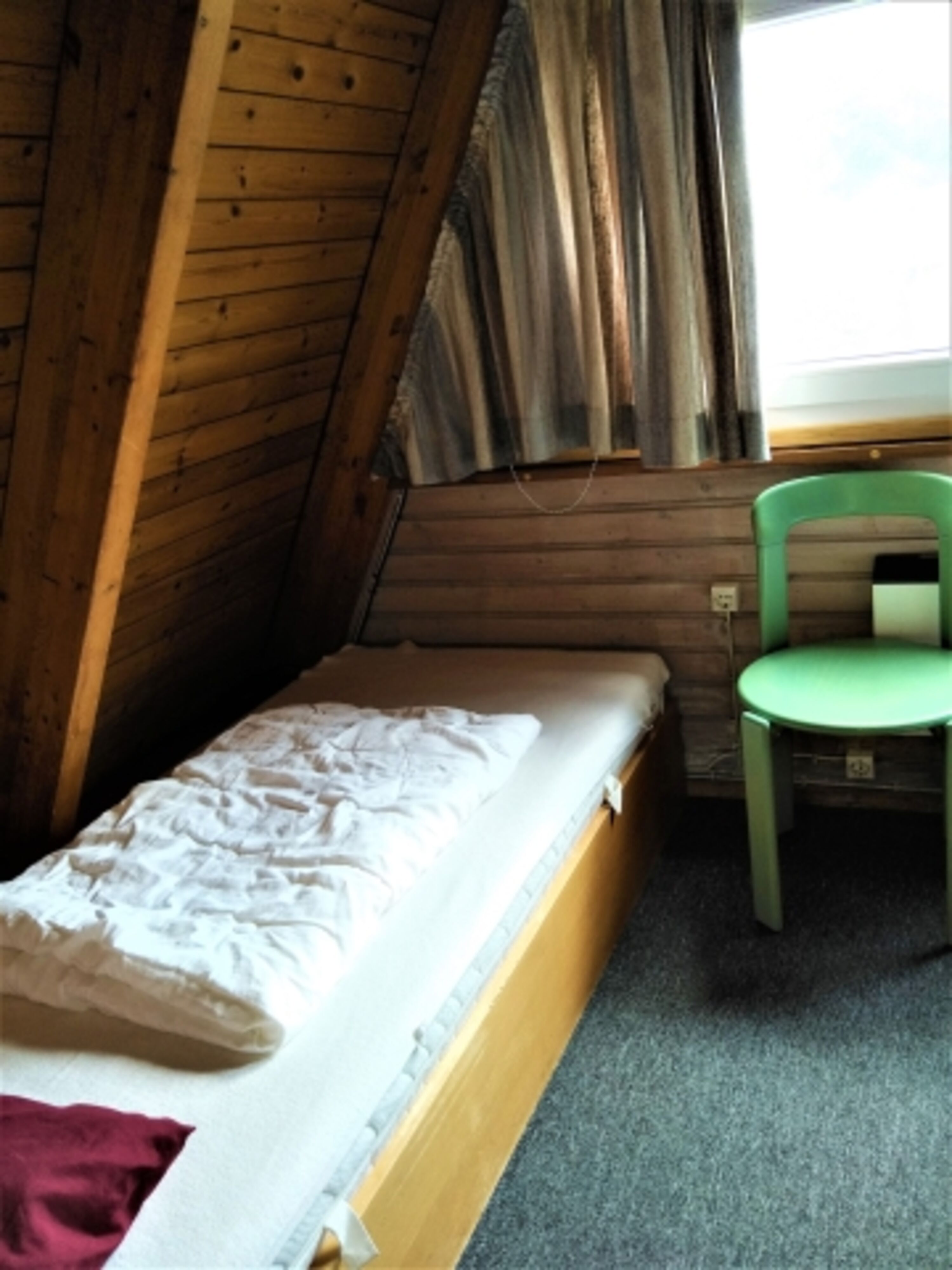 Schlafzimmer Blick Einzelbett