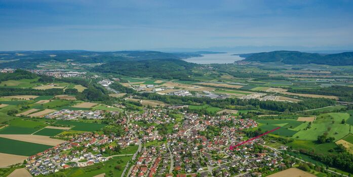 Luftbild Nenzingen & Bodensee