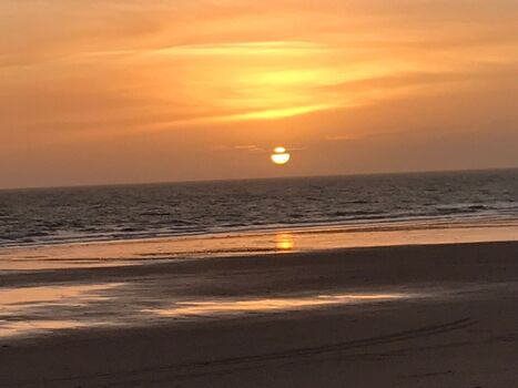 Sonnenuntergang Denneville Plage