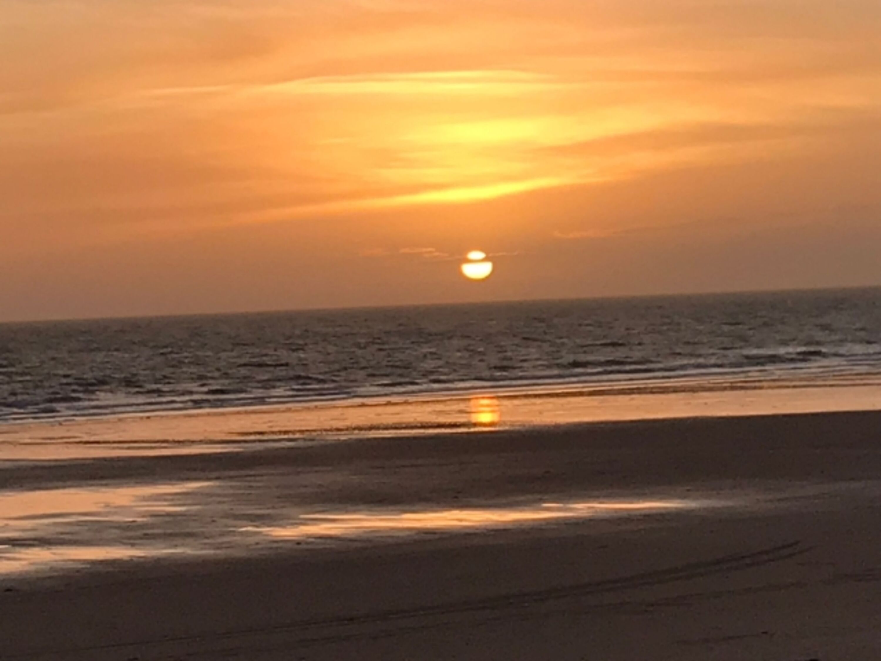 Sonnenuntergang Denneville Plage