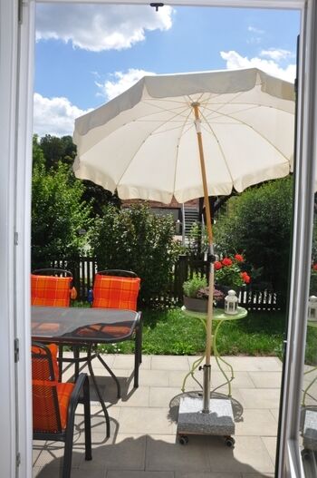 Blick von der Wohnung ins Grüne