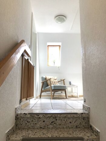Treppe zur Wohnung ins 1. OG