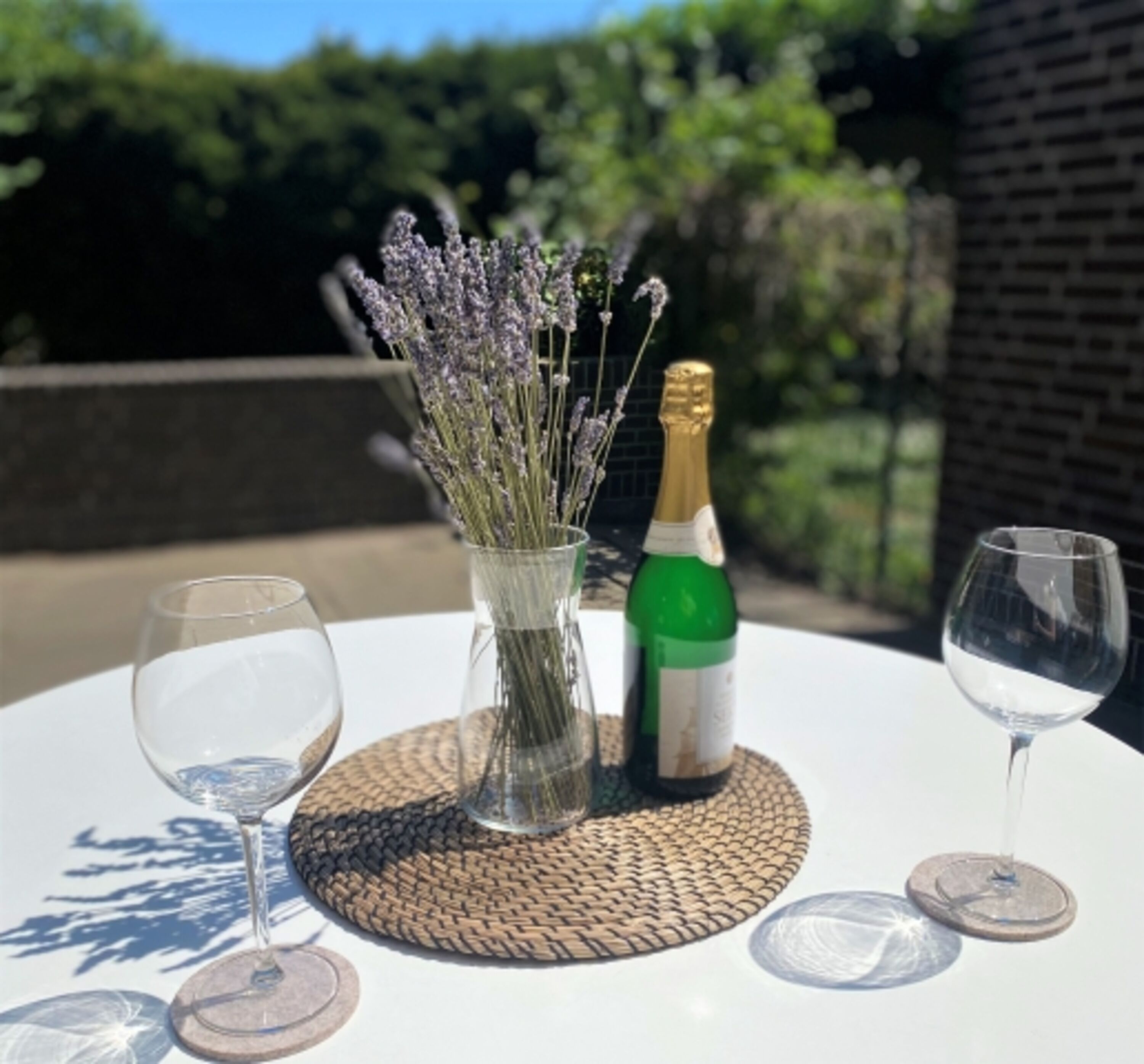 Sonnenbaden und Genießen