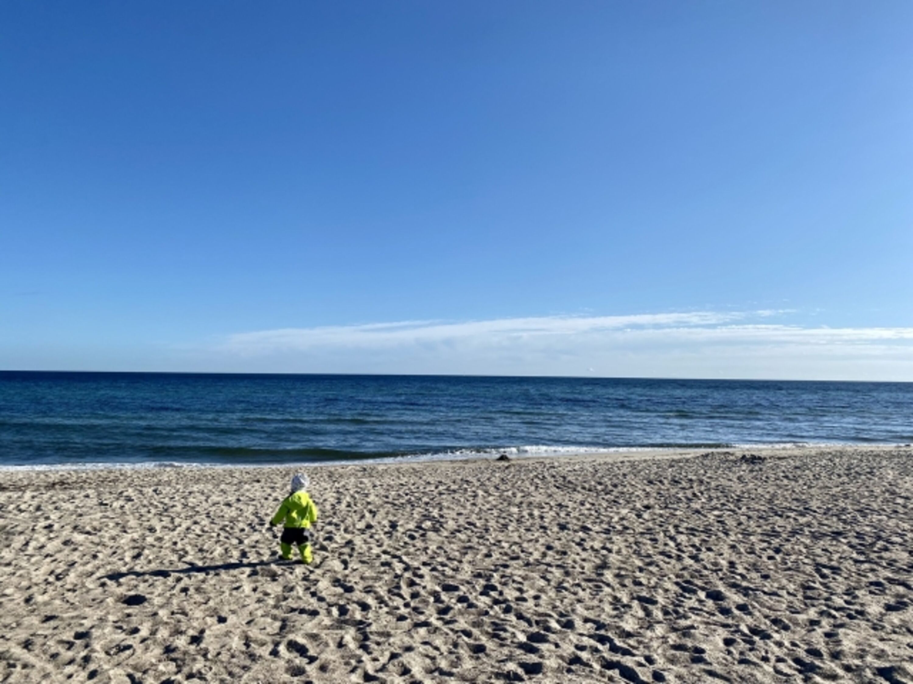 Im Winter am Strand