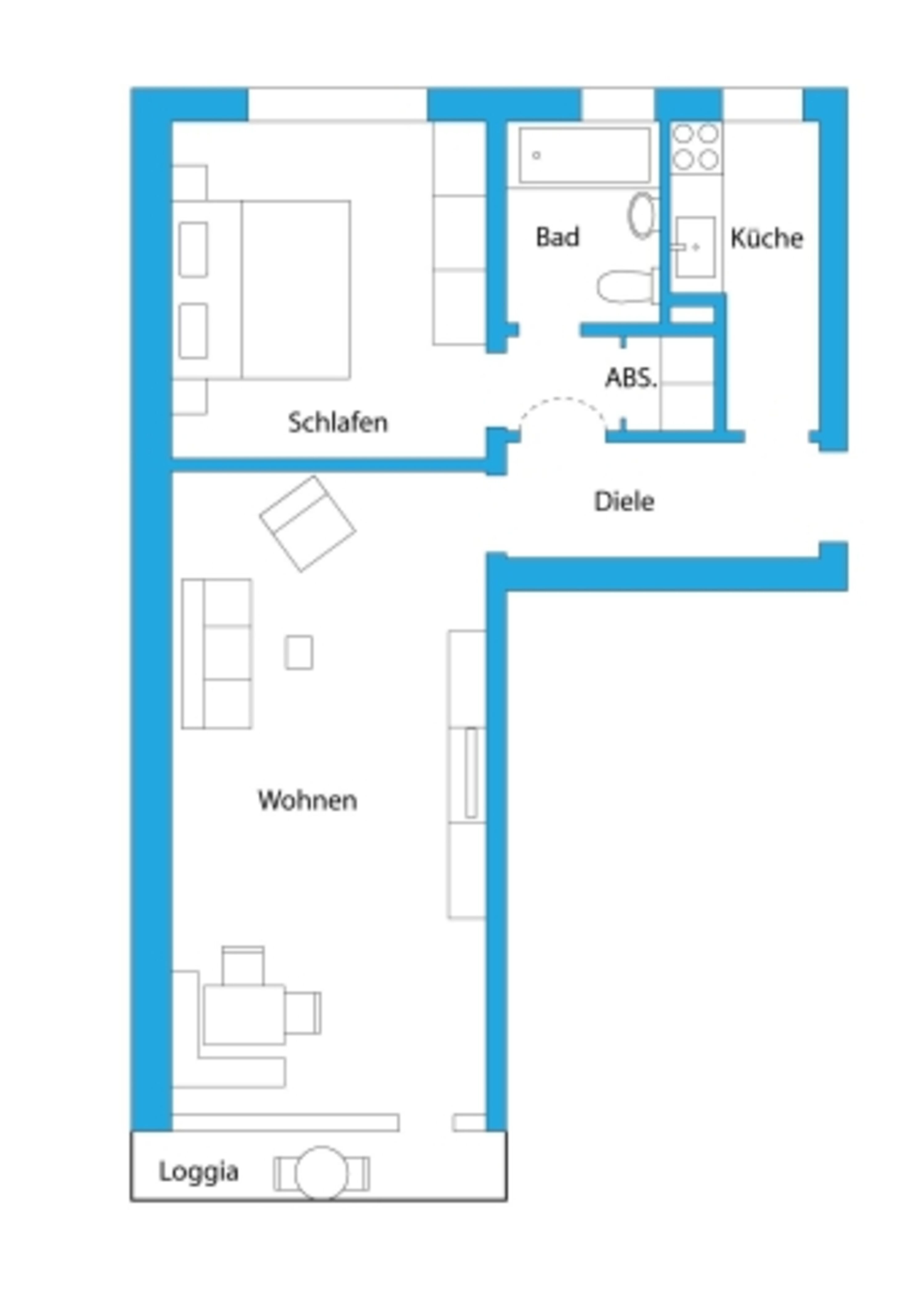 Grundriss Wohnung C 4