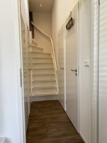 Treppenaufgang zum oberen Schlafzimmer 