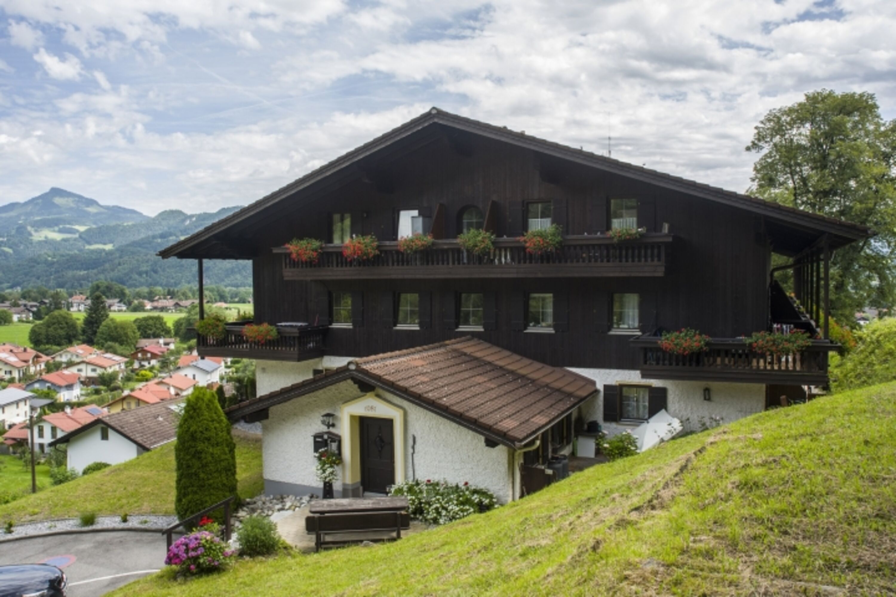 Ferienwohnanlage mit Eingangsbereich