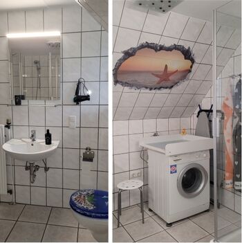 ...neu mit LED-Spiegel, Waschmaschine