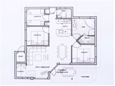 Grundriss Ferienhaus 