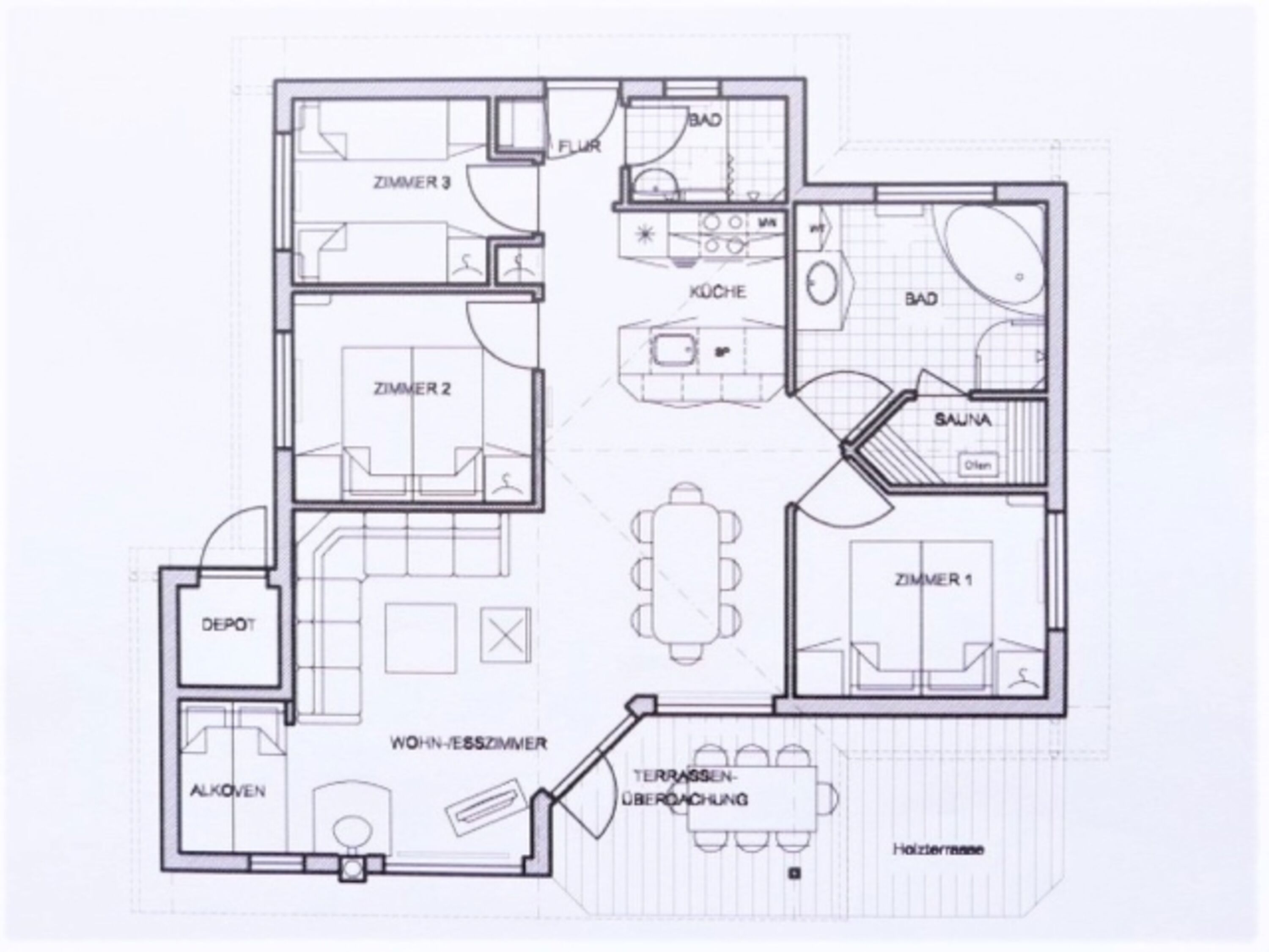 Grundriss Ferienhaus 
