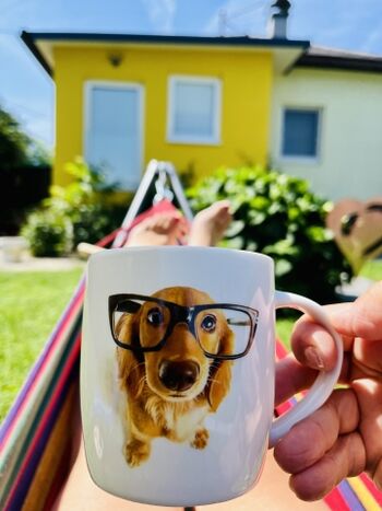 Entspannen in der Hängematte mit Kaffee