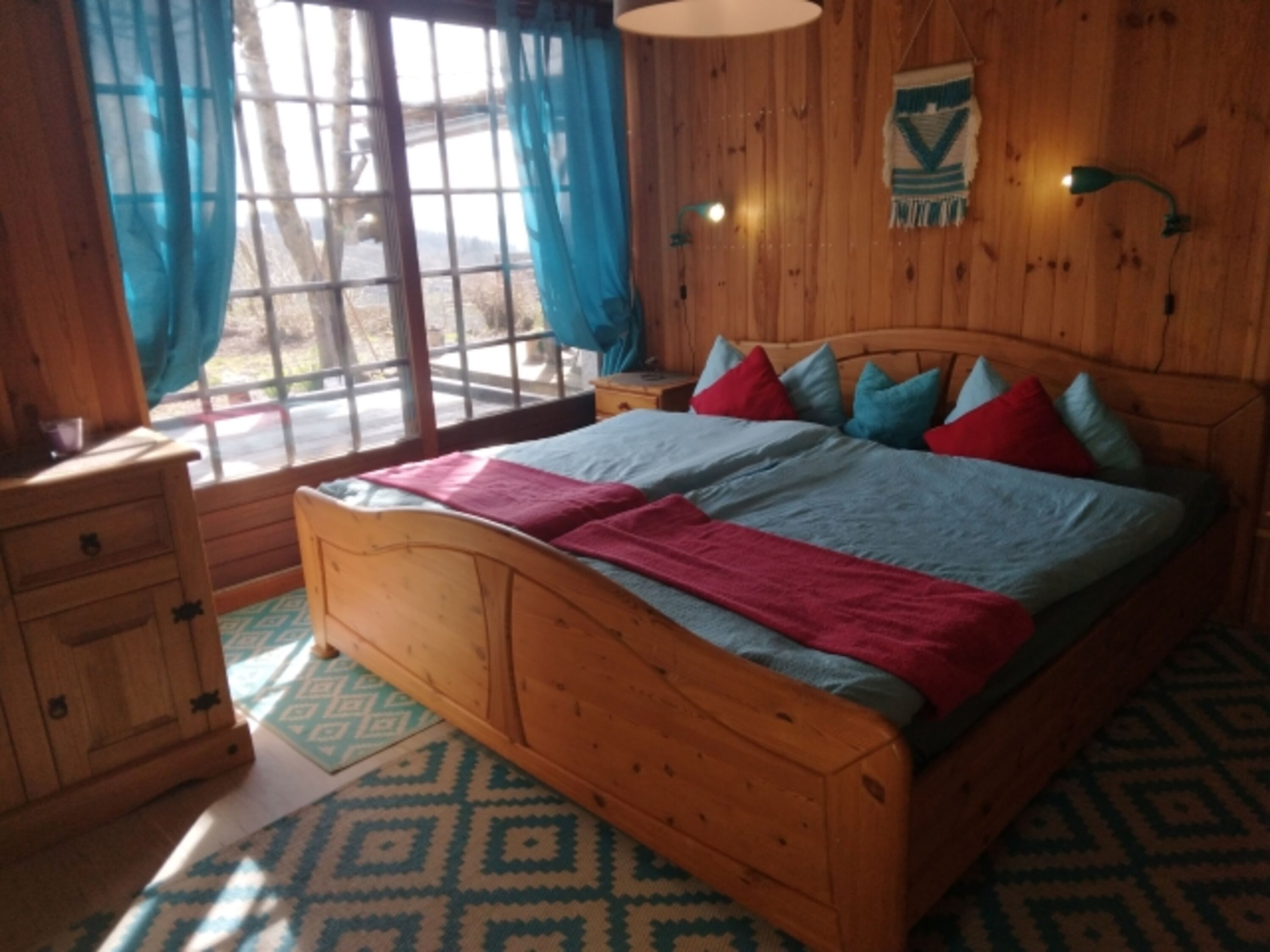 Doppelschlafzimmer mit Panorama Sicht