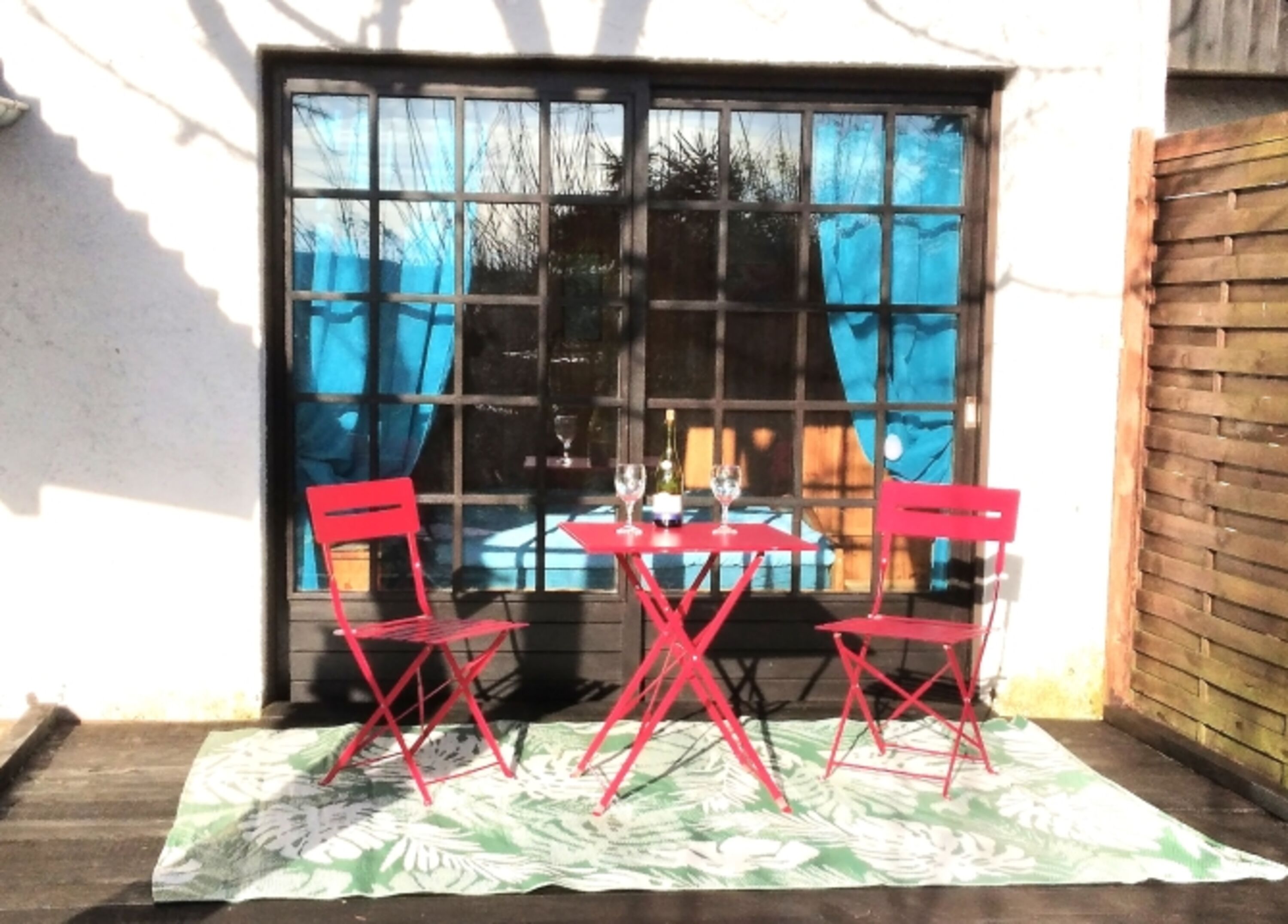 Terrassen vor dem Schlafzimmer