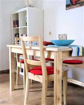 Essecke im Wohnzimmer...