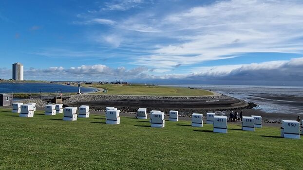 der grüne Badestrand