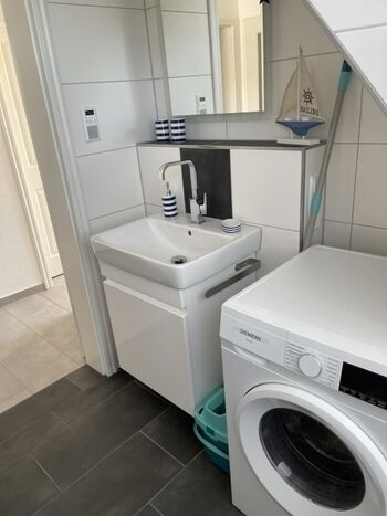 Bad mit Waschtrockner