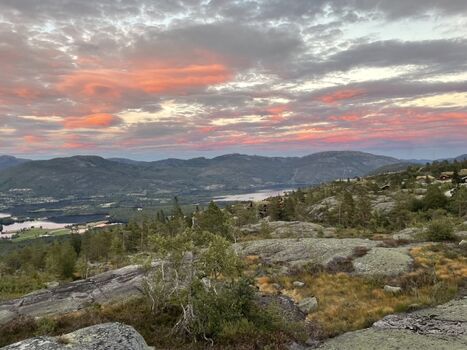 Ausblick  auf den Ort Vradal