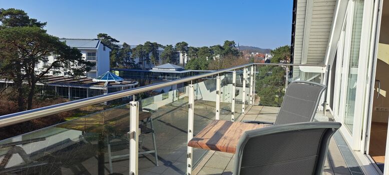Blick vom Balkon in Richtung Ahlbeck Mitte