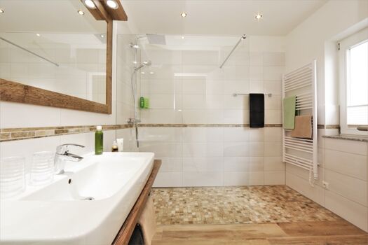 großes Bad mit Dusche