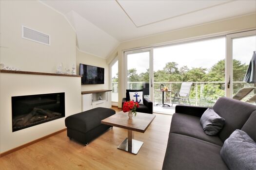 Wohnzimmer Sitzgruppe mit Kamin