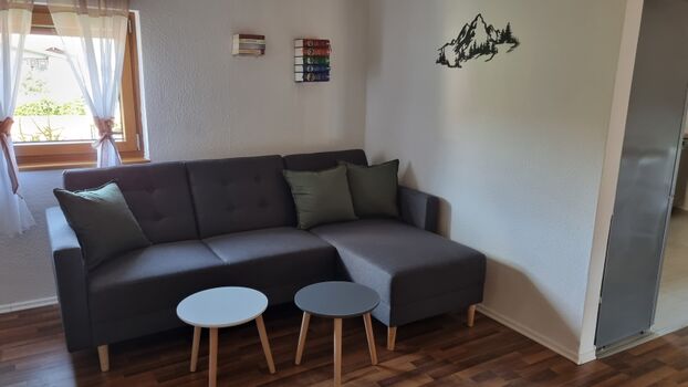 Wohnzimmer mit Schlafsofa