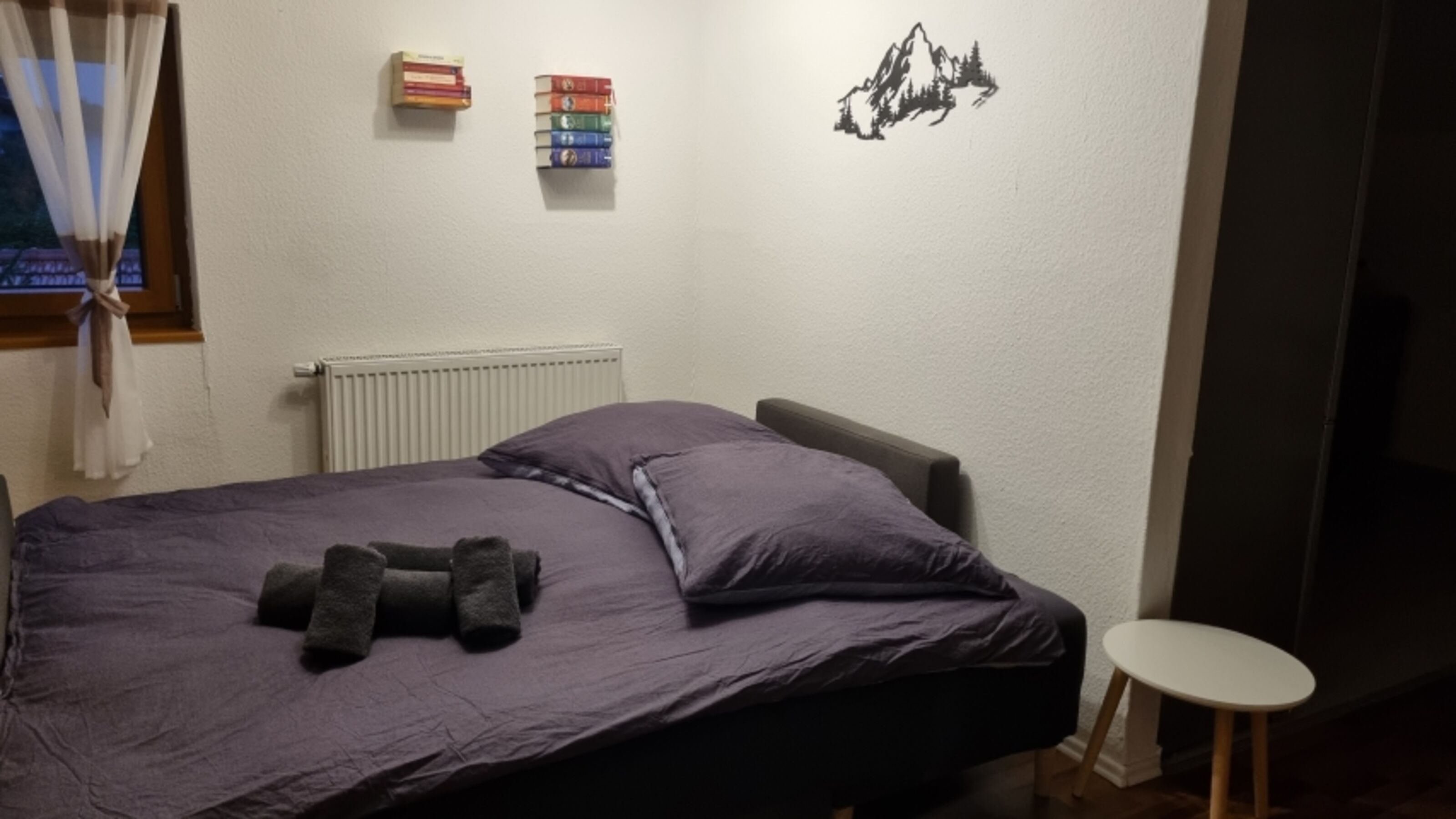 Wohnzimmer mit Schlafsofa