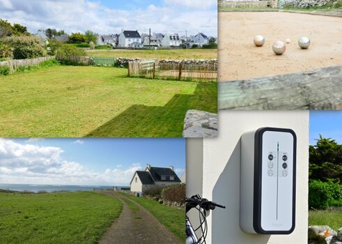 Eingezäunter Gartenbereich, Wallbox, hauseigene Boulebahn