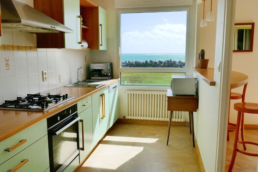 Die Küche mit Meerblick
