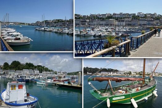 Der Hafen von Audierne, etwa 2 km westlich