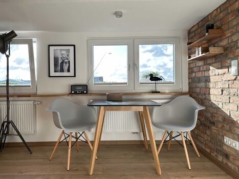 TIDE4 Ferienwohnung Amrum Apartment 3 Tiny Loft Essbereich