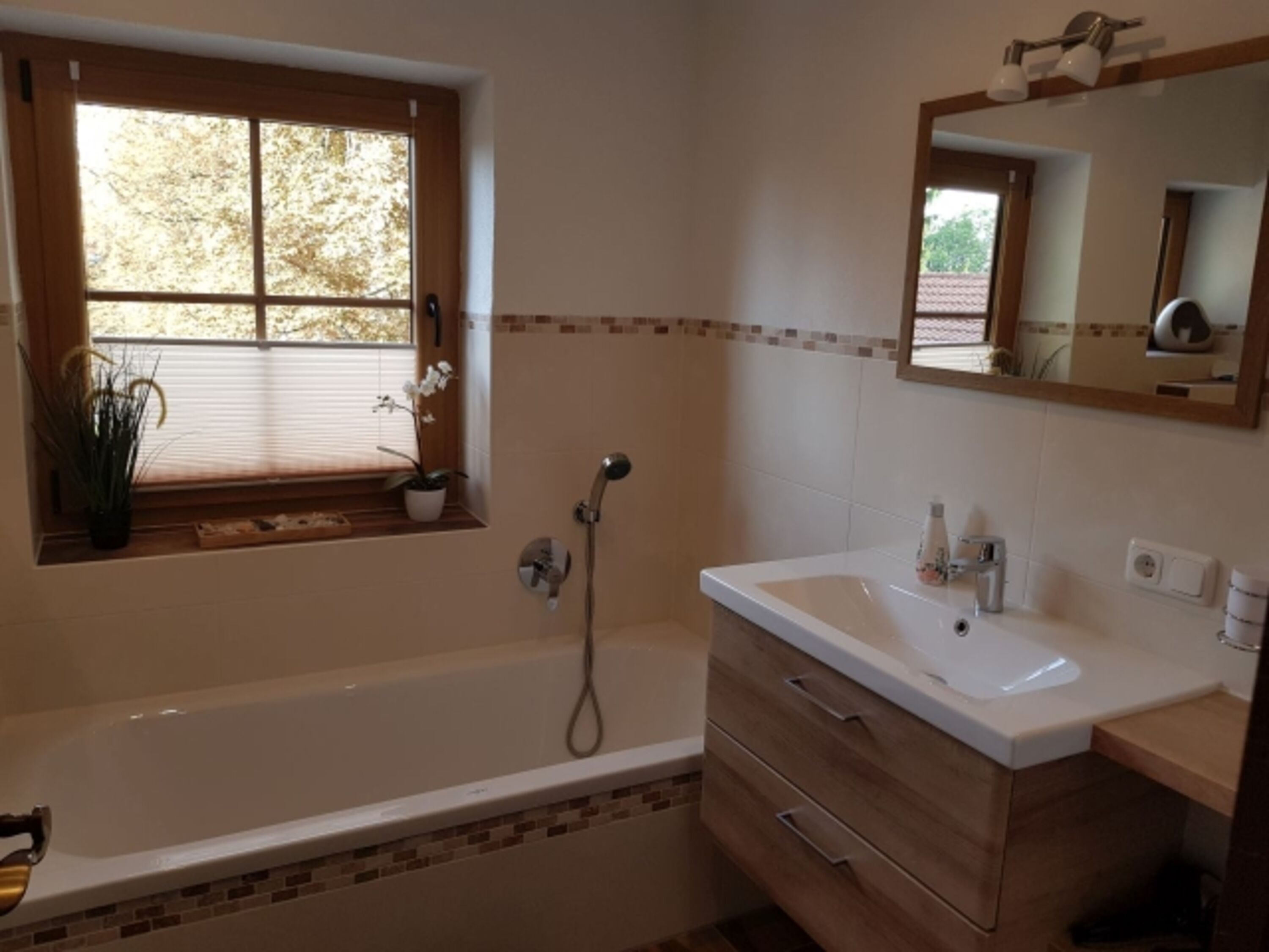 Separate Badewanne