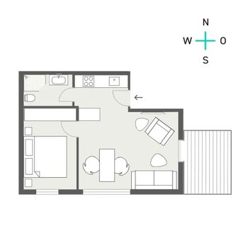 TIDE4 Ferienwohnung Amrum Apartment 2 Grundriss