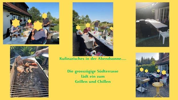 Die grosse Südterrasse als Meeting-Point