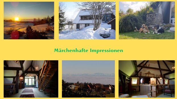 Romantische Stimmung im und ums Haus