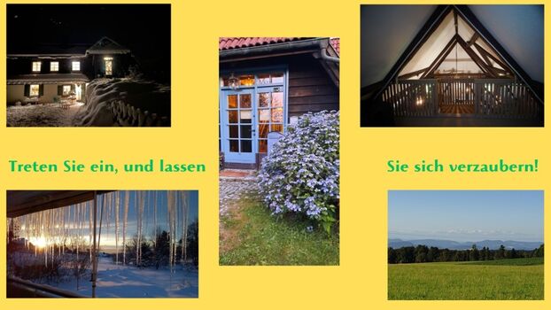 Hereinkommen und Aussicht geniessen