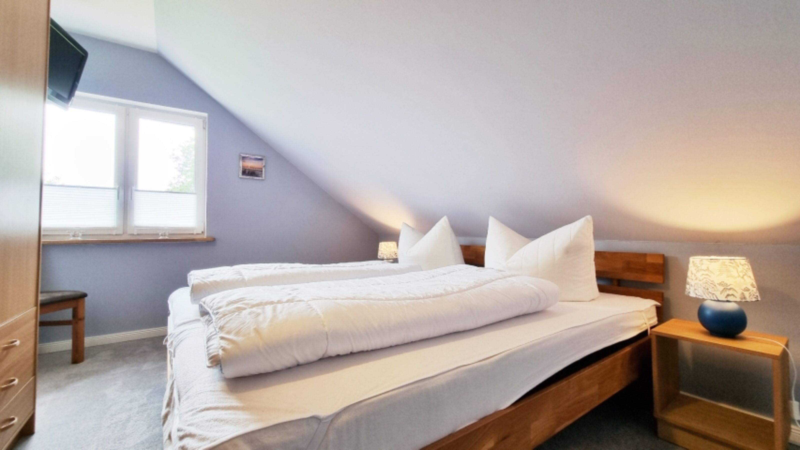 Das Doppelbettzimmer im Obergeschoss