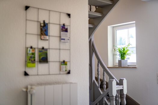 Vom Flur gelangt man in das 1. Obergeschoss