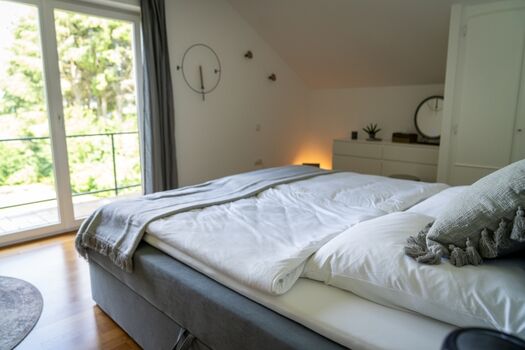 Aufwachen with a view? Das graue Schlafzimmer