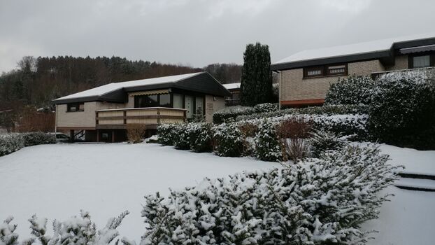 Ferienhaus im Winter