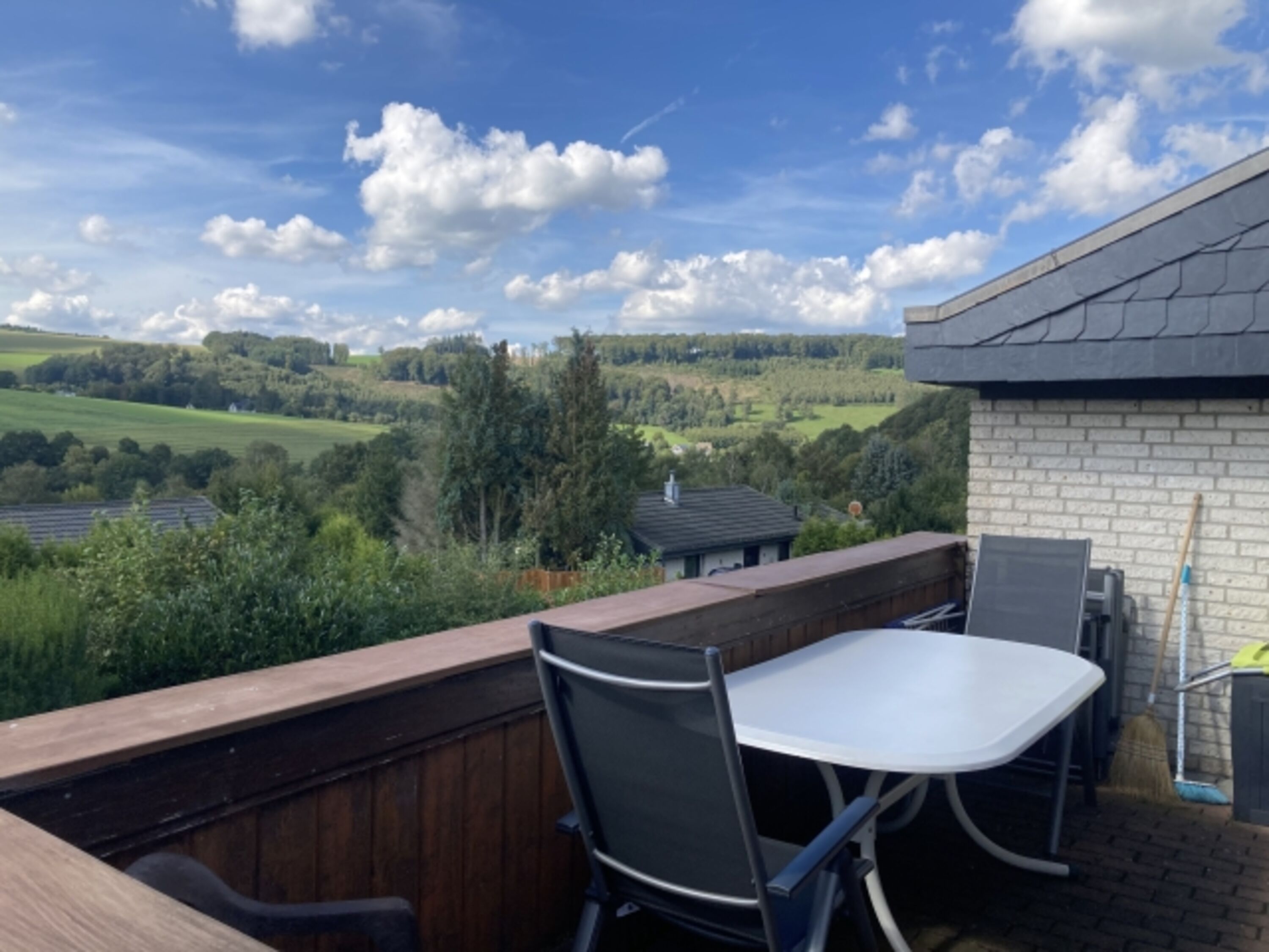 Blick vom Balkon