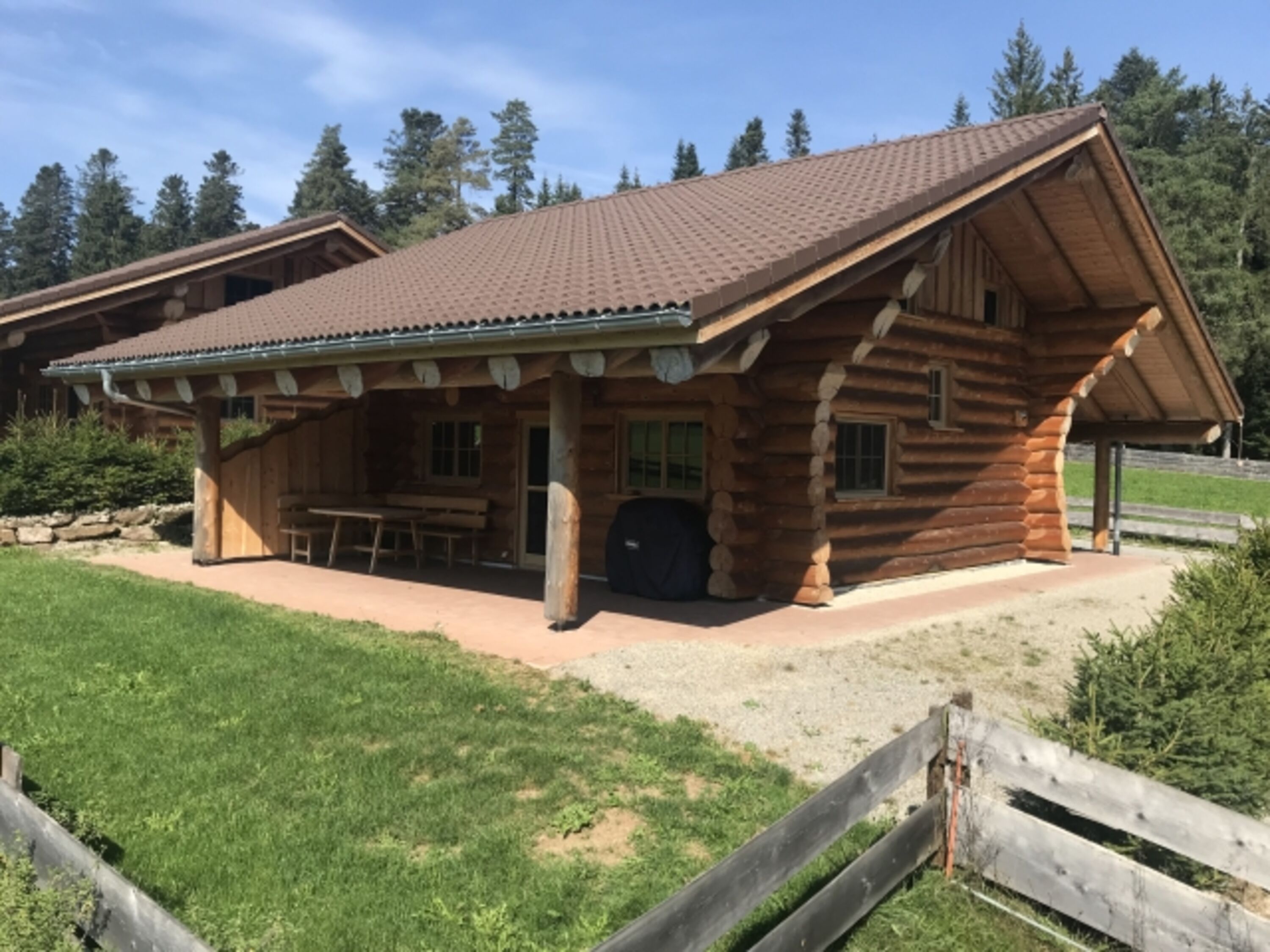 Almhütte "Wiesenglück" - Ansicht Süd-Ost