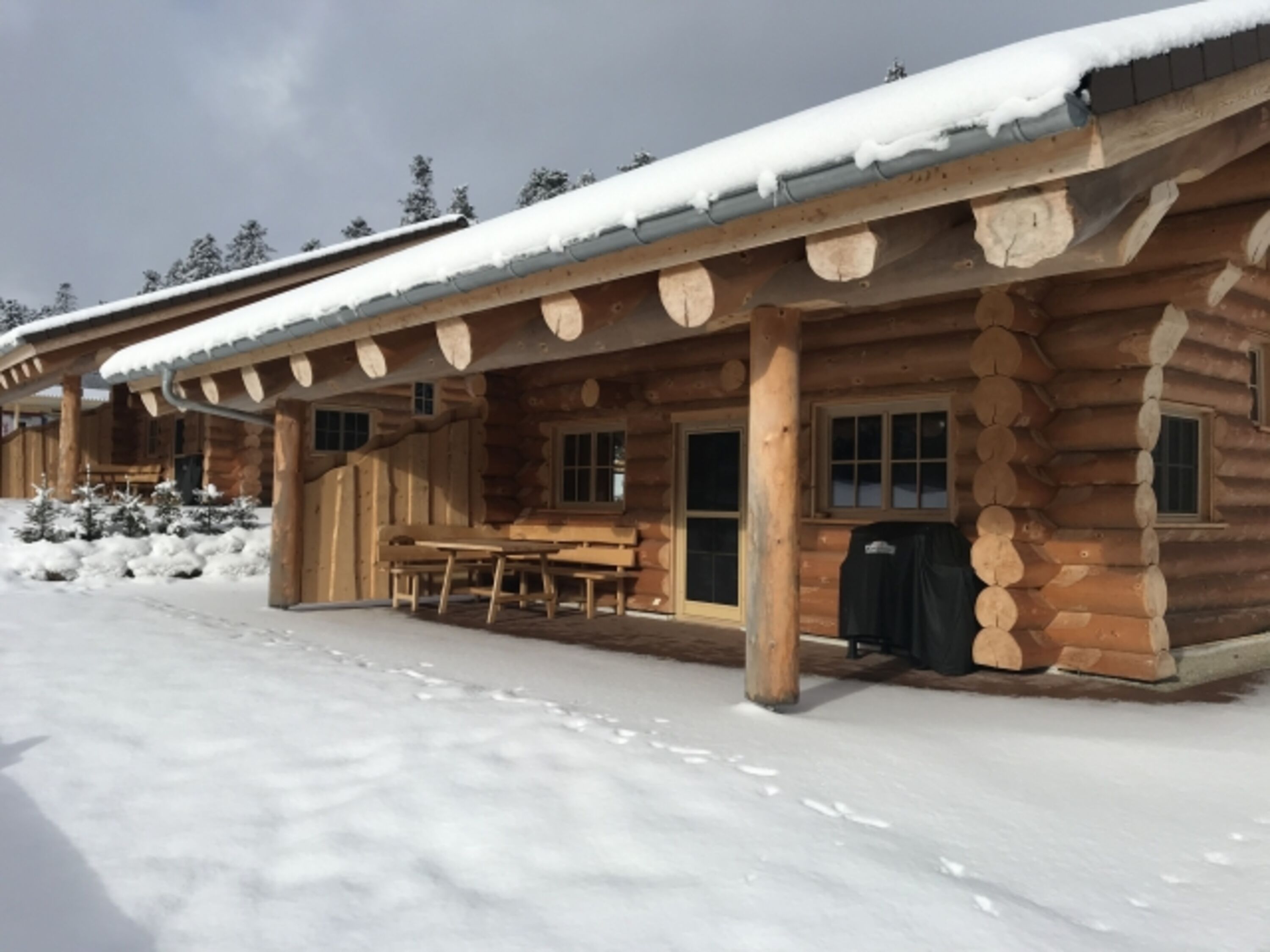 Terrasse im Winter