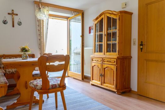 Essecke mit direktem Terrassenzugang