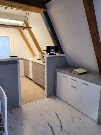 Blick in die offene Küche