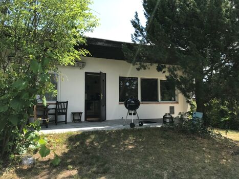 Blick auf den Bungalow