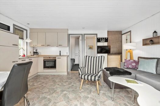 Kombinierte Küche und Wohnzimmer